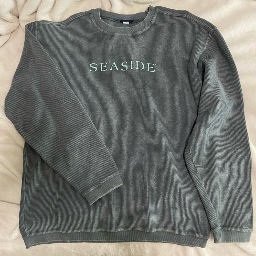 Seaside Corded Embroidered Sweatshirt